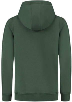 Ballin hoodie met logo donkergroen Sweater Logo 152