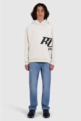 Ballin hoodie met print ecru Sweater Jongens Katoen Capuchon Printopdruk - Foto 3