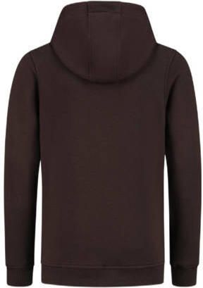 Ballin hoodie met printopdruk donkerbruin Sweater Printopdruk 176