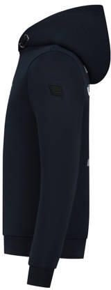 Ballin sweater donkerblauw Jongens Katoen Capuchon Backprint 140 - Foto 2