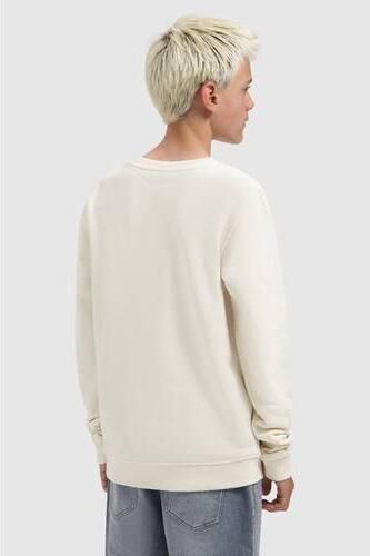 Ballin sweater met borduursels en print ecru Printopdruk - Foto 3