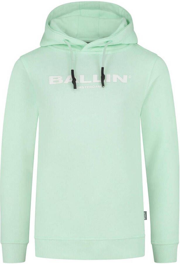 Ballin hoodie met logo lichtgroen