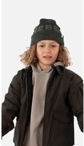 Barts gebreide Beanie Rebeller groen Muts Jongens Acryl Tekst