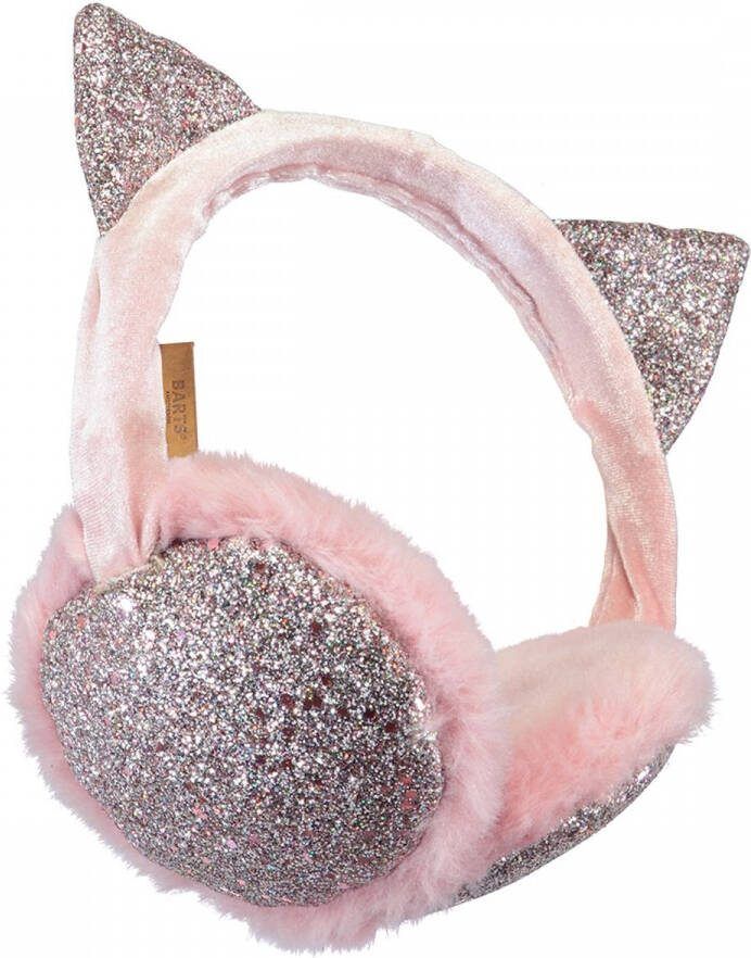 Barts glitter oorwamers Lulu met oortjes lichtroze