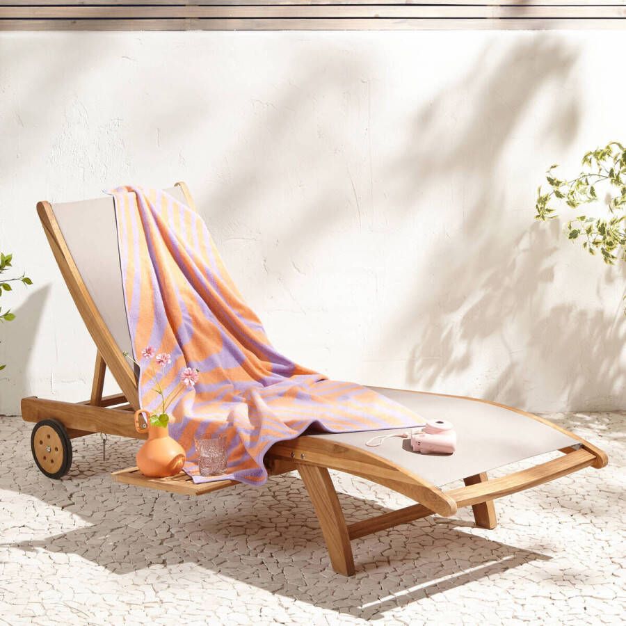 BEACHWAVE strandlaken Swirl (180x80 cm) Paars | Strandlaken van
