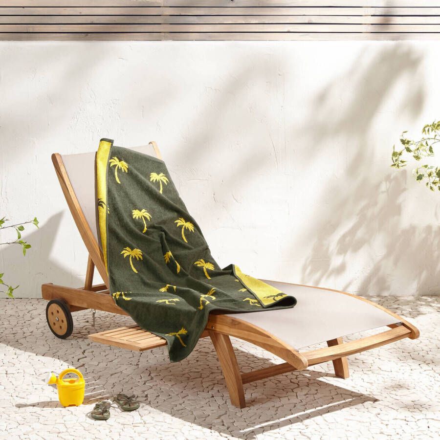 BEACHWAVE kinderstrandlaken Palm (150x80 cm) Groen geel