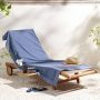 BEACHWAVE strandlaken Edge (200x100 cm) Blauw | Strandlaken van - Thumbnail 1