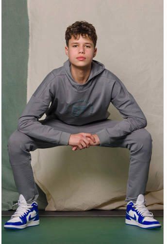 Bellaire hoodie met logo grijs Sweater Logo 122 128 - Foto 3