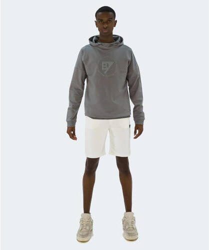 Bellaire hoodie met logo grijsgroen Sweater Logo 122 128 - Foto 3