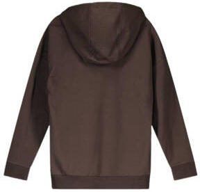 Bellaire hoodie met printopdruk donkerbruin Sweater Printopdruk 134 140