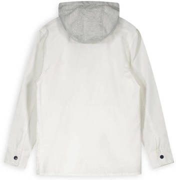 Bellaire overshirt wit Overhemd Jongens Katoen Capuchon Effen 146 152 - Foto 2