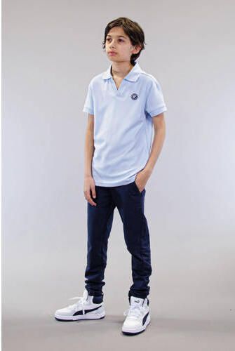 Bellaire polo zactblauw Jongens Polyester Polokraag Effen 134 140