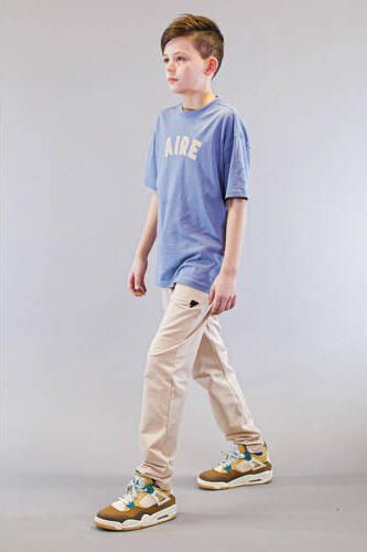 Bellaire regular fit broek beige Jongens Katoen Effen 134 140 - Foto 2