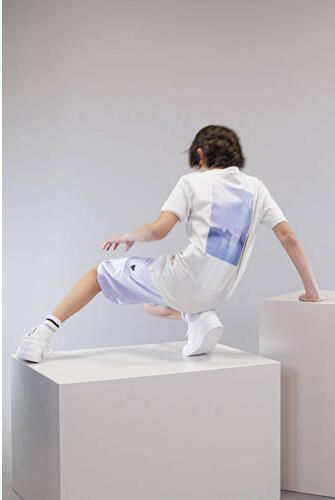 Bellaire T-shirt met backprint grijs Jongens Katoen Ronde hals Backprint 122 128 - Foto 2