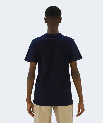 Bellaire T-shirt met logo donkerblauw Jongens Stretchkatoen Ronde hals 122 128 - Foto 4