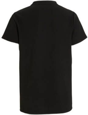Bellaire T-shirt met printopdruk zwart Jongens Stretchkatoen Ronde hals 122 128