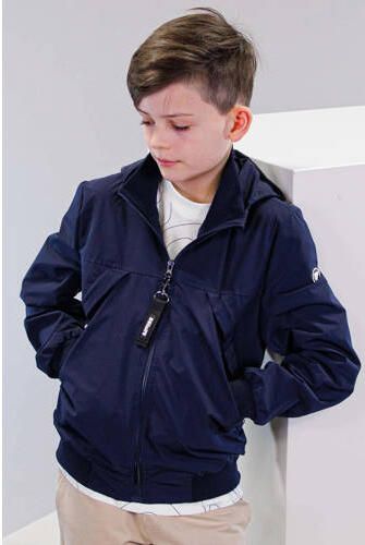 Bellaire zomerjas donkerblauw Jongens Polyester Capuchon Effen 146 152