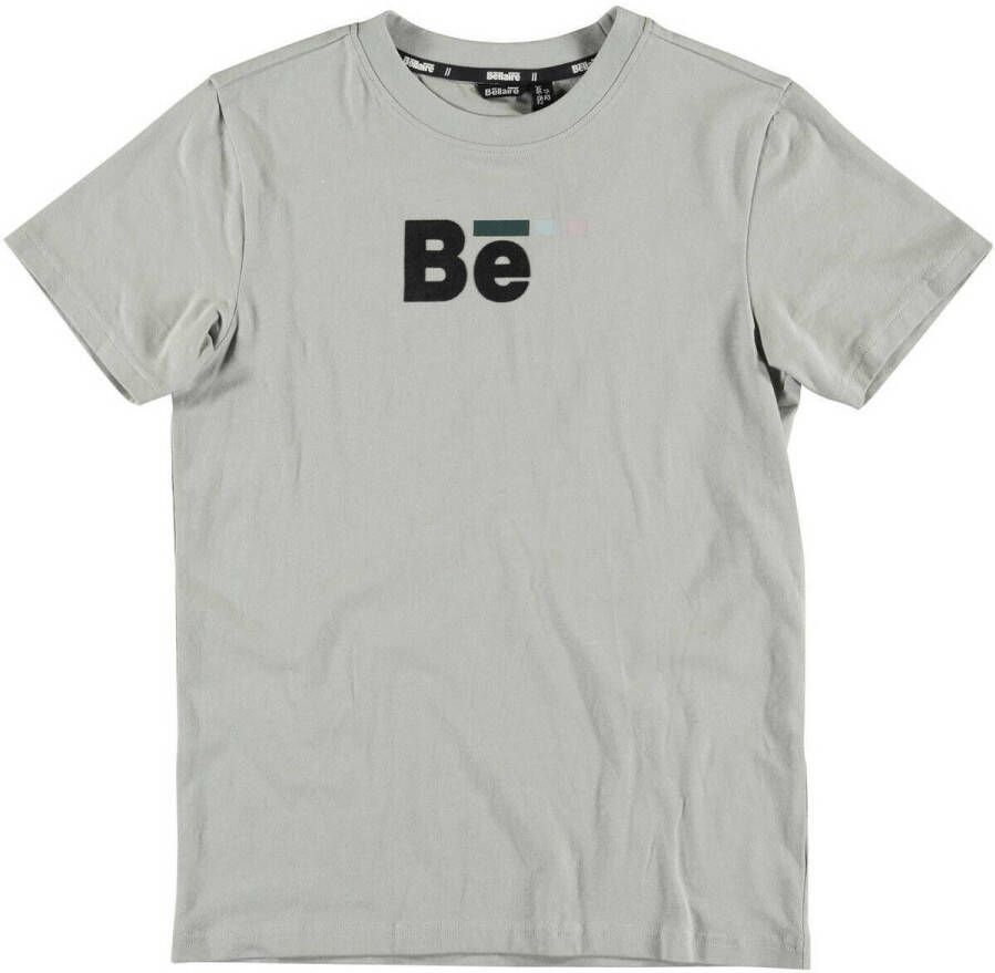Bellaire T-shirt met tekst lichtgrijs