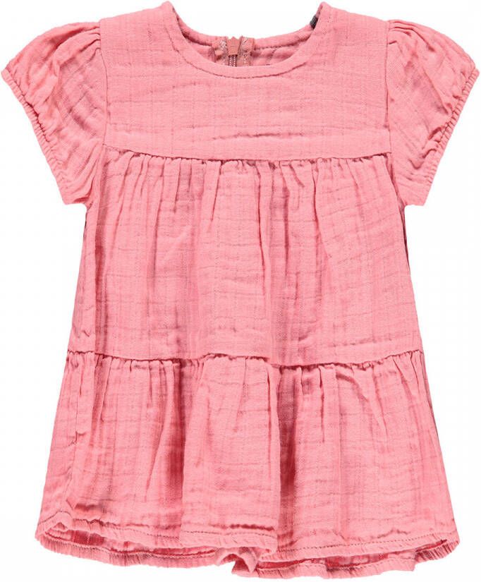 Bellybutton baby jurk roze Meisjes Katoen Ronde hals Effen 62