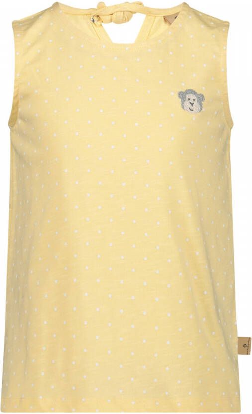Bellybutton T-shirt met logo geel Meisjes Katoen Ronde hals Logo 116
