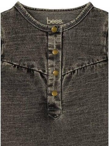 BESS baby A-lijn jurk grey denim Grijs Effen 62 | Jurk van - Foto 2