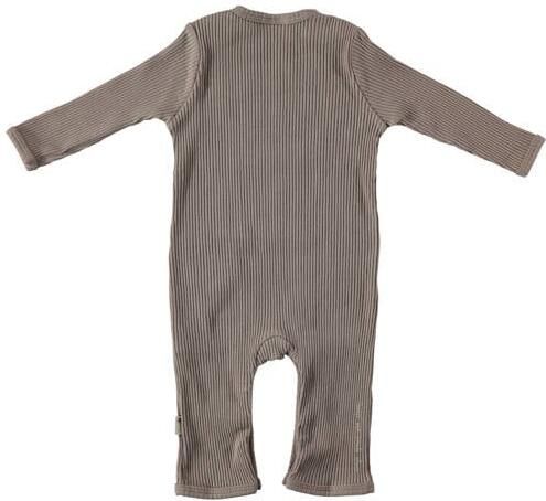 BESS baby boxpak taupe Bruin Stretchkatoen Ronde hals Effen 62 - Foto 2