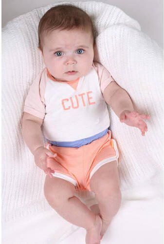 BESS baby boxpak zalm wit blauw Roze Meisjes Katoen Ronde hals Meerkleurig 68 - Foto 2