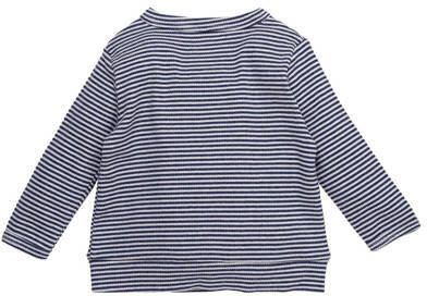 BESS baby gestreepte longsleeve blauw Stretchkatoen Ronde hals 86