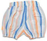 BESS baby gestreepte regular fit short blauw oranje groen wit Korte broek Meisjes Katoen 50 - Foto 3