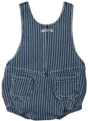BESS baby gestreepte tuinbroek blauw wit Jongens Katoen Streep 56