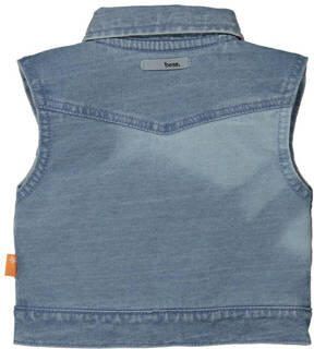 BESS baby gilet blauw Meisjes Katoen Klassieke kraag Effen 74