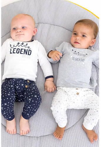 BESS baby newborn broek Cross donkerblauw Jongens Stretchkatoen All over print 56 - Foto 2