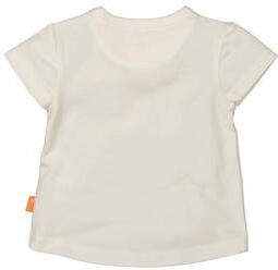 BESS baby T-shirt met tekst wit oranje Meisjes Katoen Ronde hals Tekst 50 - Foto 2