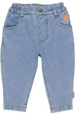BESS katoenen regular fit babybroek blue denim Blauw Meisjes Stretchkatoen