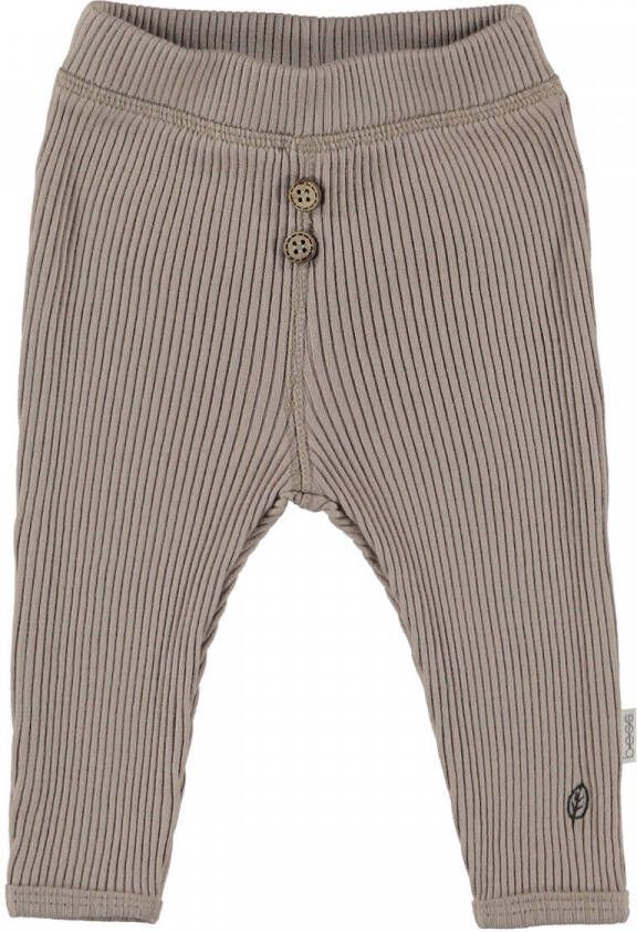 BESS baby regular fit broek taupe Bruin Stretchkatoen Effen 50 - Foto 2