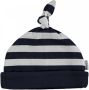 BESS Muts Blauw Jongens Stretchkatoen Streep 45CM - Thumbnail 1