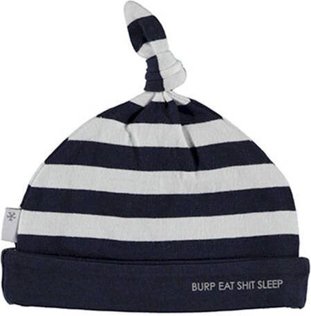 BESS Muts Blauw Jongens Stretchkatoen Streep 45CM - Foto 2