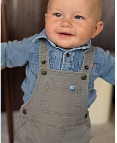 BESS overhemd light blue denim Blauw Jongens Stretchkatoen Klassieke kraag - Foto 2