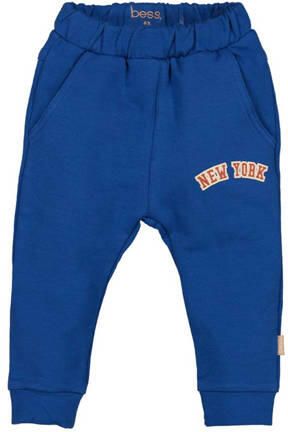 BESS regular casual broek marineblauw Jongens Stretchkatoen Effen