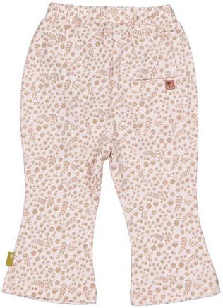 BESS regular fit flared legging met print ecru Broek Meisjes Stretchkatoen - Foto 2