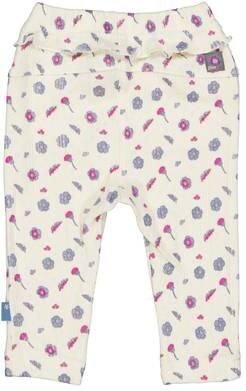 BESS regular fit legging met ruches ecru Broek Meisjes Katoen All over print - Foto 3