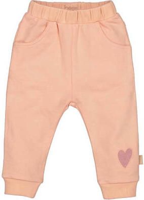 BESS regular zalm Broek Roze Meisjes Stretchkatoen Effen
