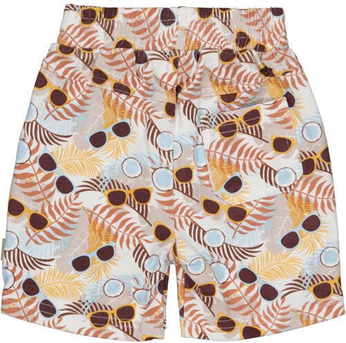 BESS regular waist casual short bruin Korte broek Jongens Katoen All over print
