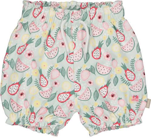 BESS regular waist casual short groen Korte broek Meisjes Katoen All over print