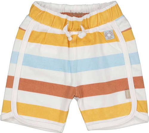BESS regular waist gestreepte casual short bruin Korte broek Jongens Katoen