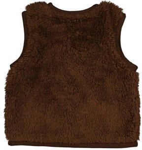BESS teddy bodywarmer bruin Effen | Bodywarmer van