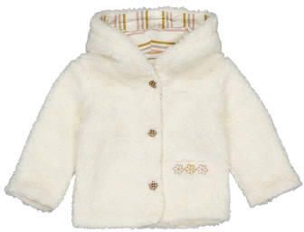 BESS teddy jas wit Effen | Jas van