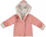 BESS reversible vest roze ecru Meisjes Stretchkatoen Capuchon Stip 50 - Thumbnail 2