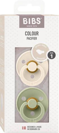 BIBS Colour fopspeen Anatomisch Ivory Sage (2 stuks)