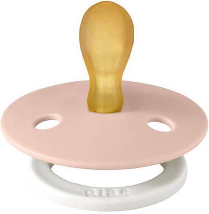 BIBS Colour fopspeen Glow in the dark Symmetrisch Blush Vanilla (2 stuks)